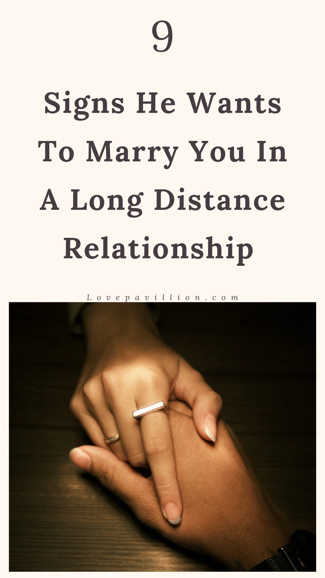 Signs he wants to marry you in a long distance relationship